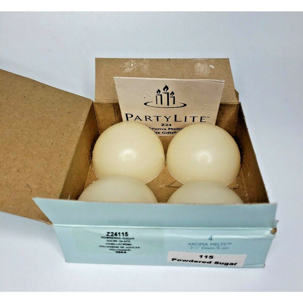 PartyLite Aroma Melts Fragrance Warmer 2.25" Retired Powdered Sugar P7D/Z24115